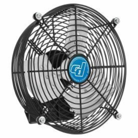 GLOBAL EQUIPMENT Continental Dynamics® 10" Direct Drive Exhaust Fan, 1 Speed, 1500 CFM, 1/30 HP 246506